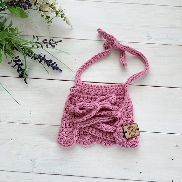 Ella | Crop Top - Pima Cotton Top, Baby Crochet Crop Top, Summer Crochet Crop - Picture 6 of 9